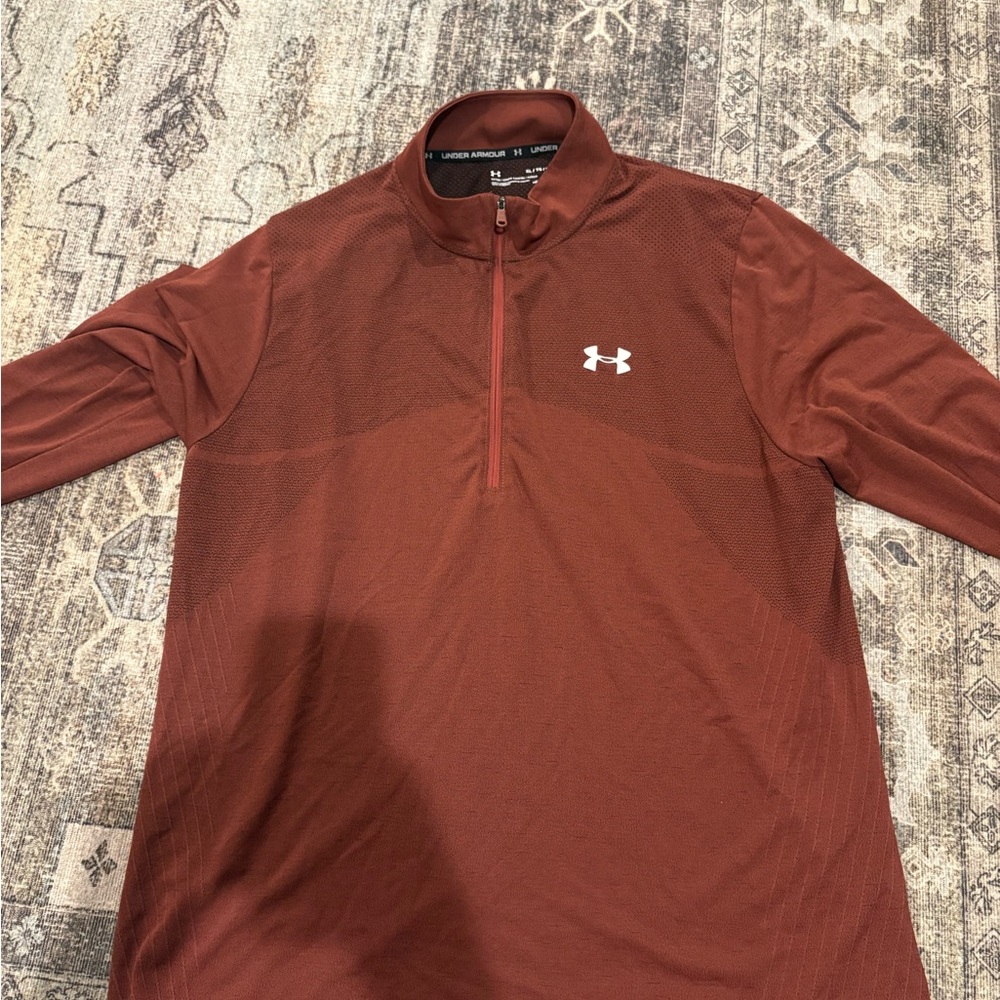 Under Armour Maroon Quarter-Zip Top